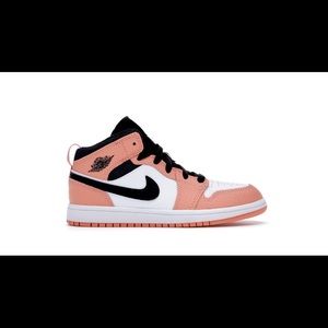 New Nike Jordan 1 mid retro pink quartz white